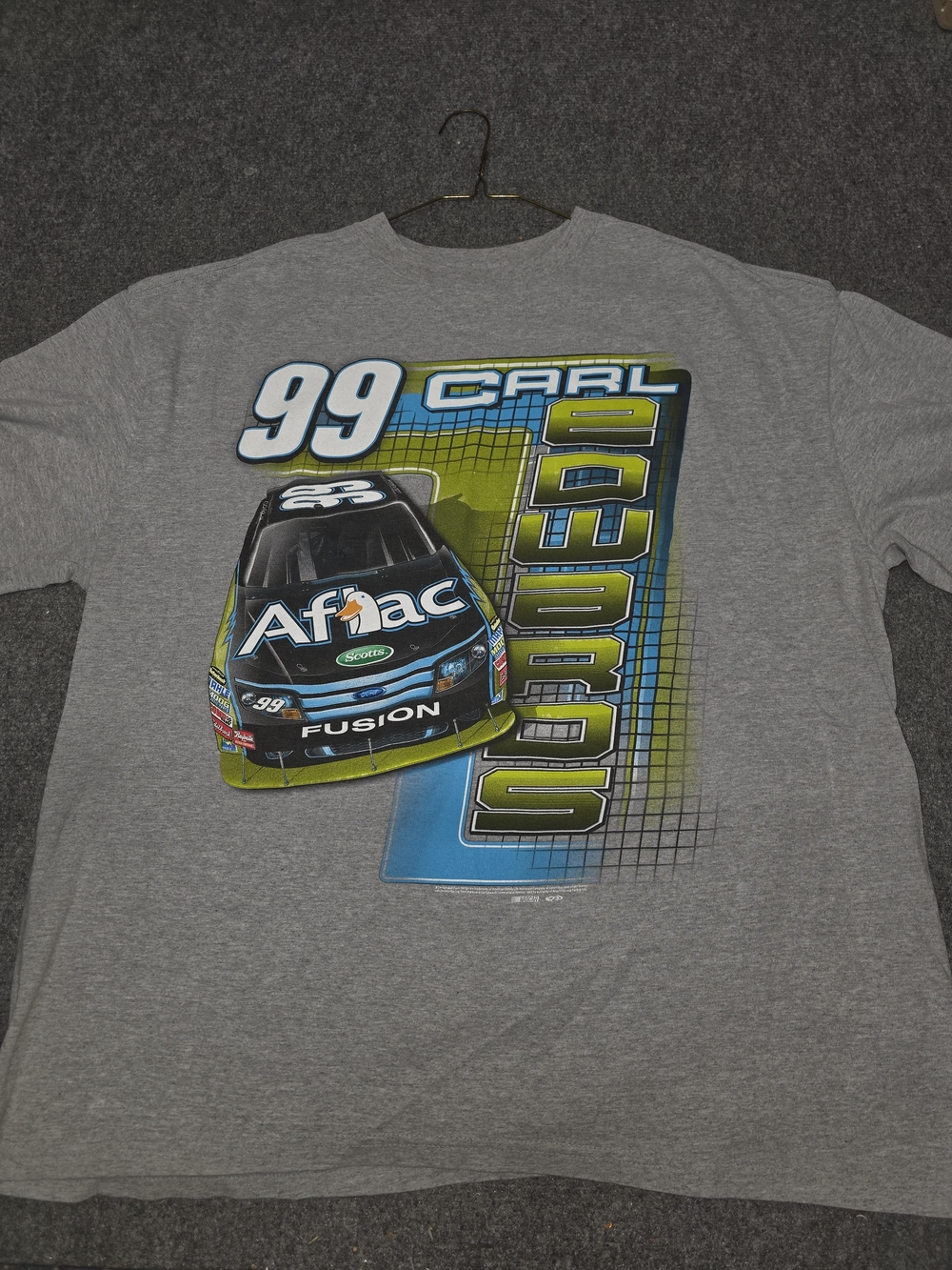 NASCAR Carl Edwards #99 Aflac Gray Graphic Tee